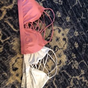 Two Victoria secret sport bras